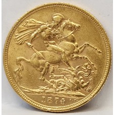AUSTRALIA 1874 . ONE 1 SOVEREIGN . SYDNEY . GOLD